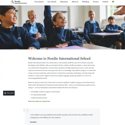 Nordic International News Center startsida 2021