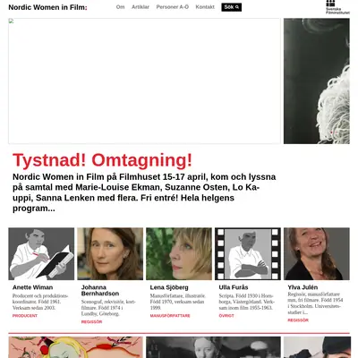 www.nordicwomeninfilm.com startsida 2016