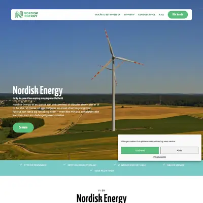 Nordisk Energi startsida 2023