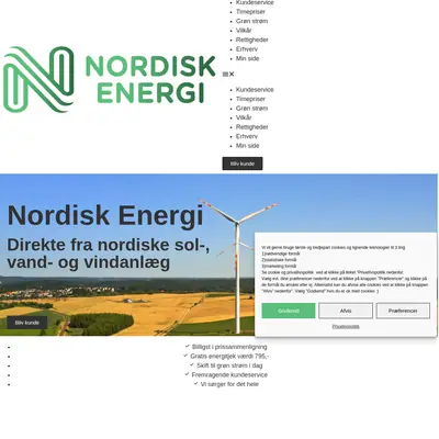 Nordisk Energi startsida 2024