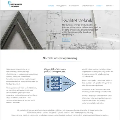 Nordisk Industri startsida 2019