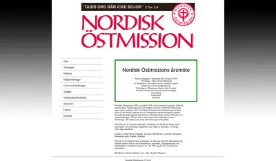 Nordisk Östmission startsida 2019