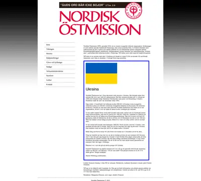 Nordisk Östmission startsida 2022