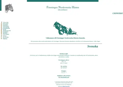Tidningen Nordsvenska Hästen startsida 2006