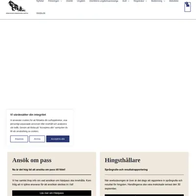 Tidningen Nordsvenska Hästen startsida 2026