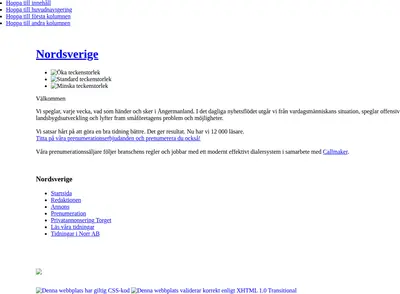 Nord-Sverige startsida 2011