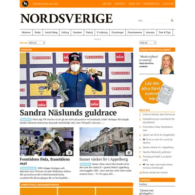 Nord-Sverige startsida 2021