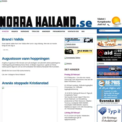 norrahalland.se startsida 2011