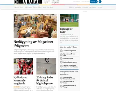 norrahalland.se startsida 2019