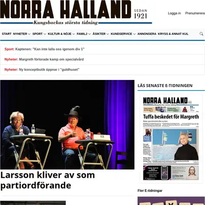 norrahalland.se startsida 2023