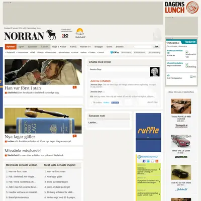 Norran startsida 2013