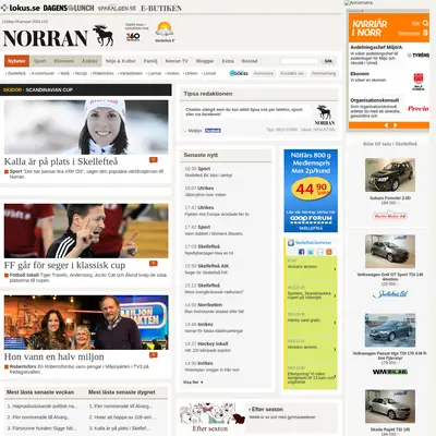 Norran startsida 2014