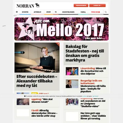 Norran startsida 2017