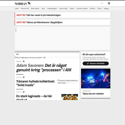 Norran startsida 2021