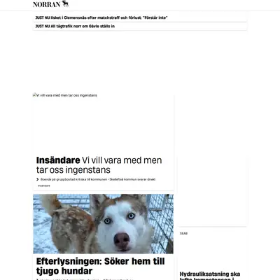 Norran startsida 2026