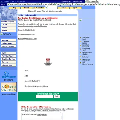 Insikt Norrbotten startsida 2003