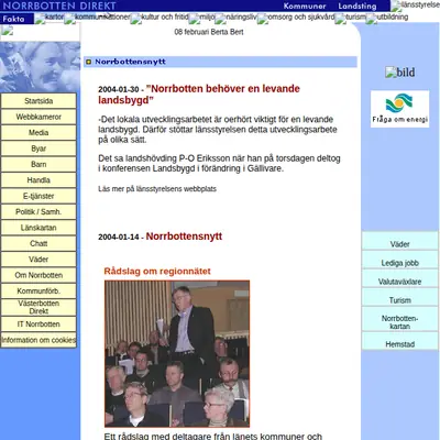 Insikt Norrbotten startsida 2004