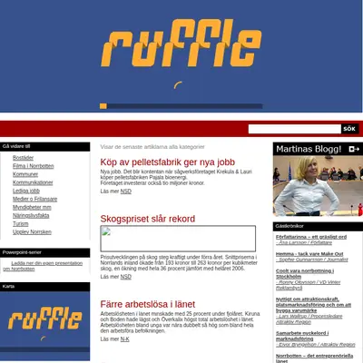 Insikt Norrbotten startsida 2008