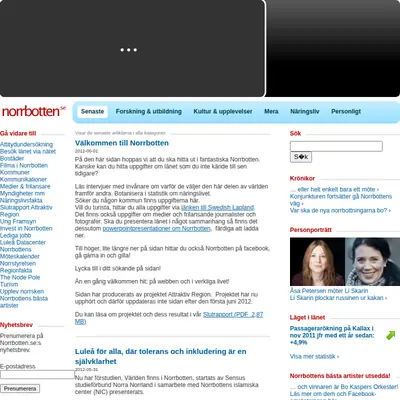 Insikt Norrbotten startsida 2014