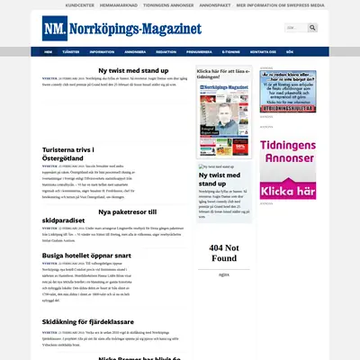 Norrköpings Magazinet startsida 2016