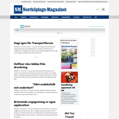Norrköpings Magazinet startsida 2018