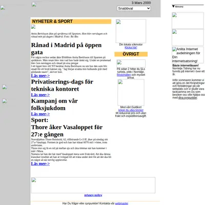 www.norrteljetidning.se startsida 2000