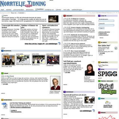 www.norrteljetidning.se startsida 2006