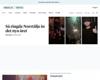 www.norrteljetidning.se startsida 2025
