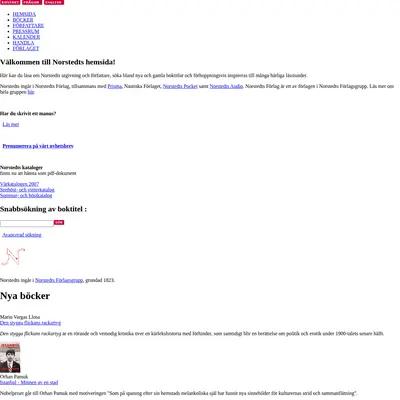 Norstedts Vänner startsida 2007