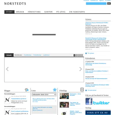 Norstedts Vänner startsida 2010