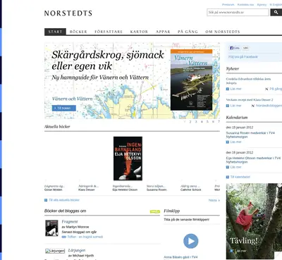 Norstedts Vänner startsida 2012