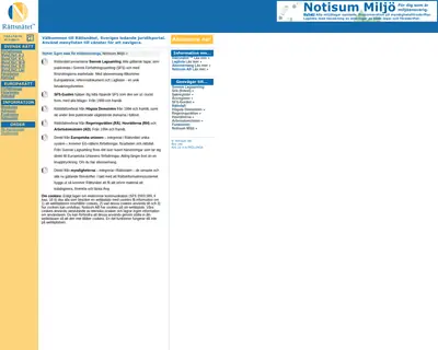 www.notisum.se startsida 2004