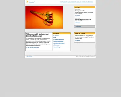 www.notisum.se startsida 2008