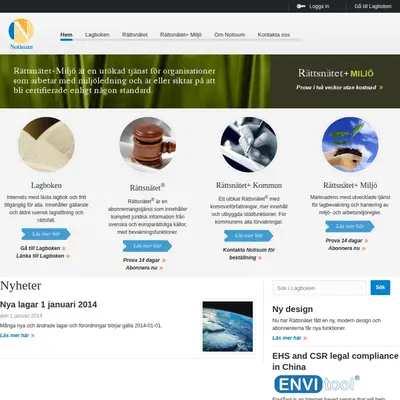 www.notisum.se startsida 2014