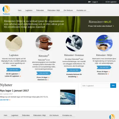 www.notisum.se startsida 2017