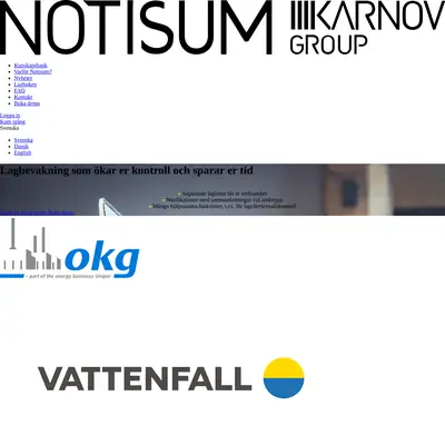 www.notisum.se startsida 2021