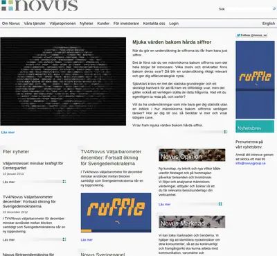 novus.se startsida 2013