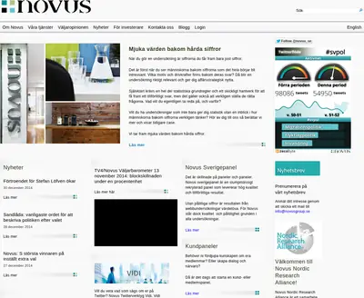 novus.se startsida 2015