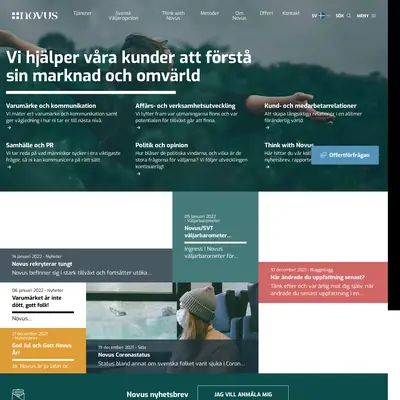 novus.se startsida 2022