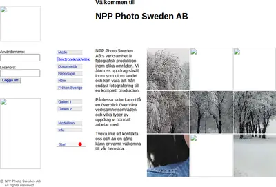 www.npp-photo.se startsida 2003