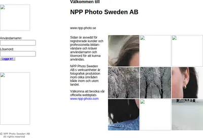 www.npp-photo.se startsida 2005