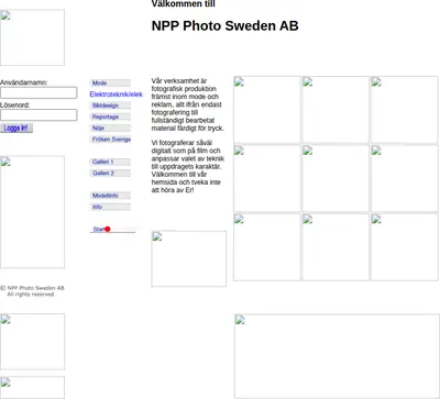 www.npp-photo.se startsida 2008