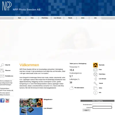 www.npp-photo.se startsida 2012