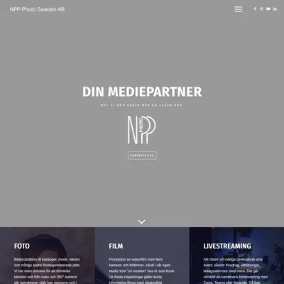 www.npp-photo.se startsida 2024
