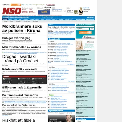 Boden Gratistidning startsida 2012