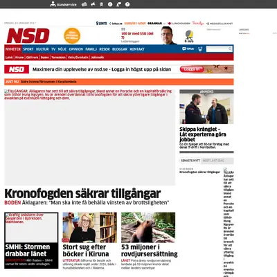 Boden Gratistidning startsida 2017