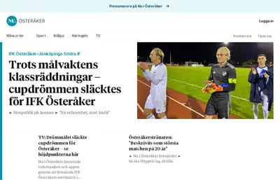 Nuiosteraker.se startsida 2022