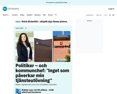 Nuiosteraker.se startsida 2026