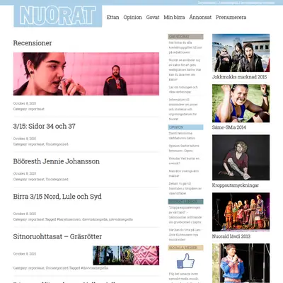 Nuorat startsida 2015