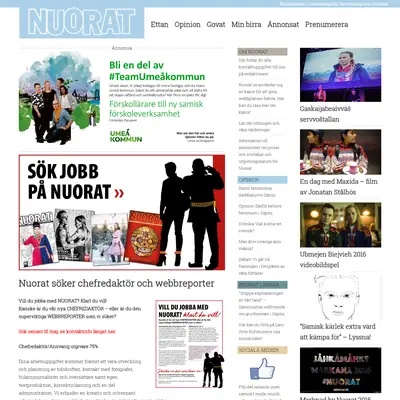 Nuorat startsida 2017